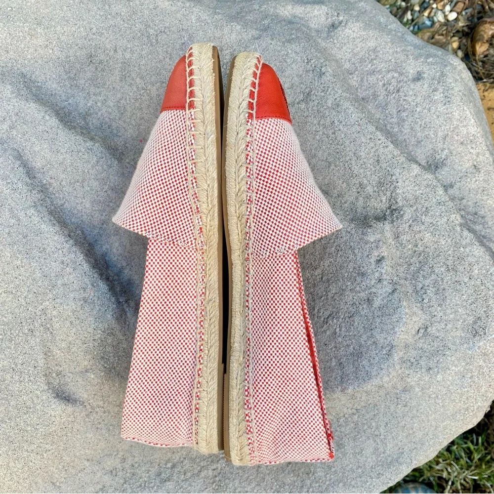 Tory Burch Red Espadrille Slip-Ons NWOB